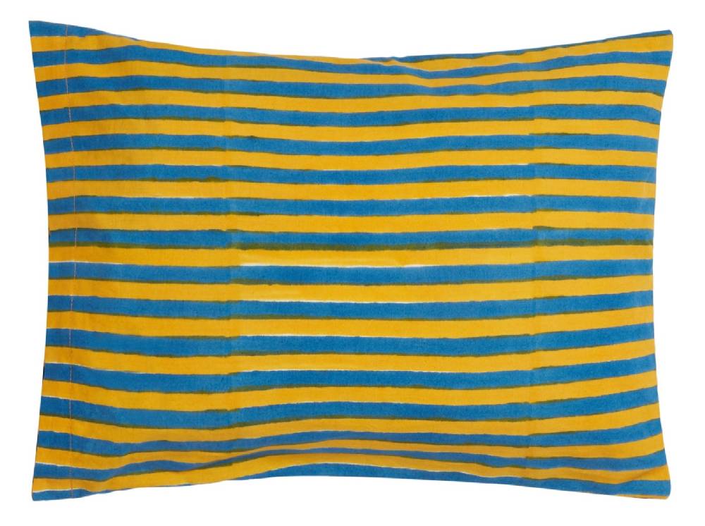 Lisa Corti cuscino cotone 30x40cm arabesque corolla blue natural Comprane uno, ottenene uno gratis