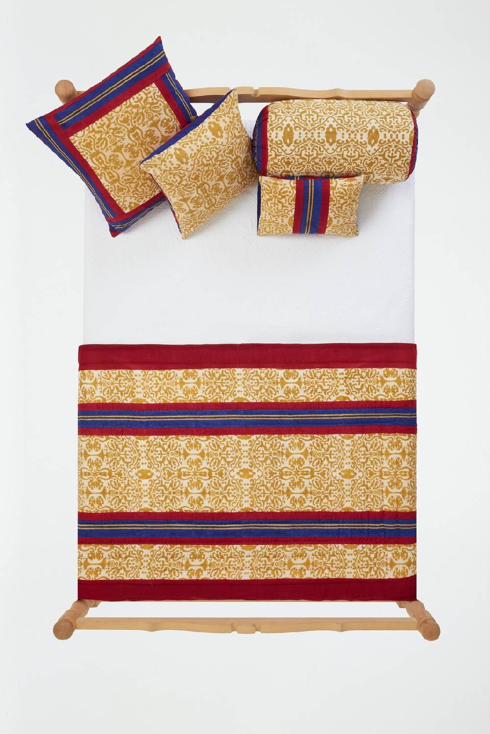 Lisa Corti cuscino cotone 30x40cm damask stripes chutney Enormi risparmi