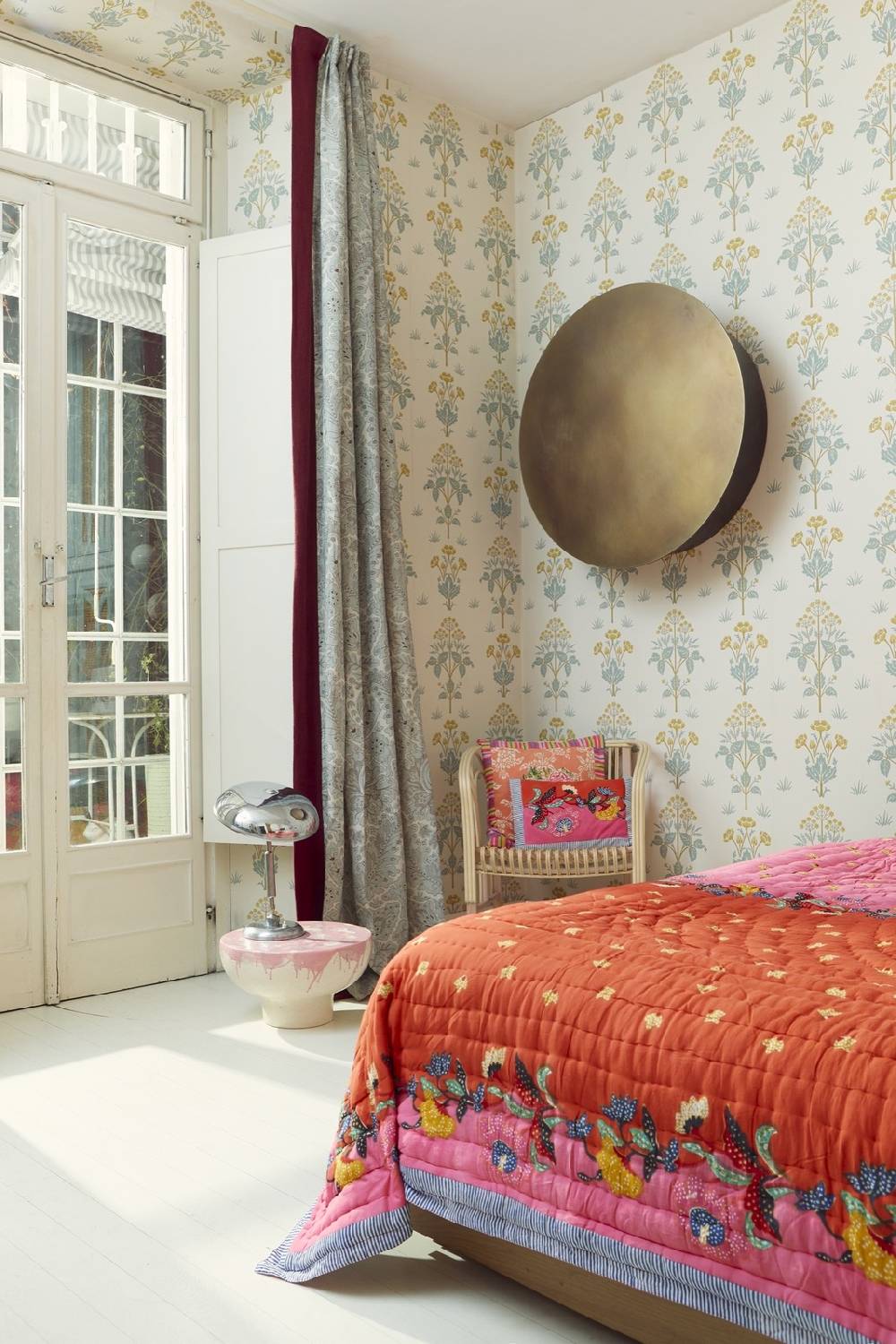 Lisa Corti trapunta reversibile 250x270cm indonesian red rose Trasporto libero internazionale