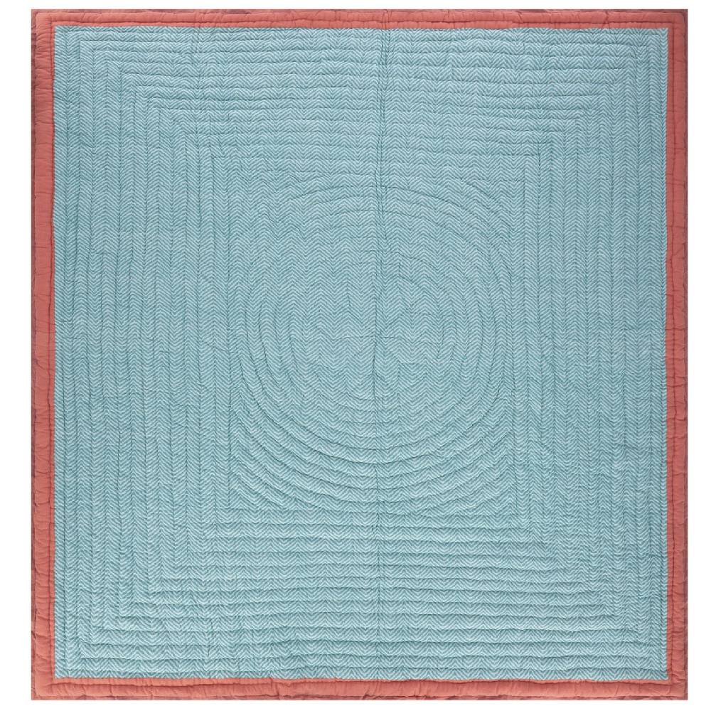 Lisa Corti trapunta reversibile 250x270cm oleander lilac peach Limitato a 3 giorni