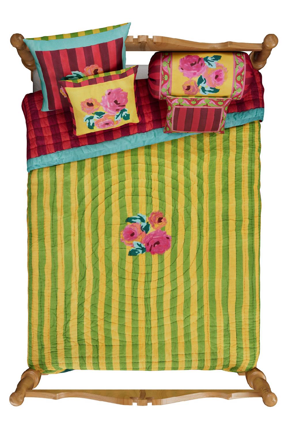 Lisa Corti trapunta reversibile 250x270cm nizam sulphur Esporta salva