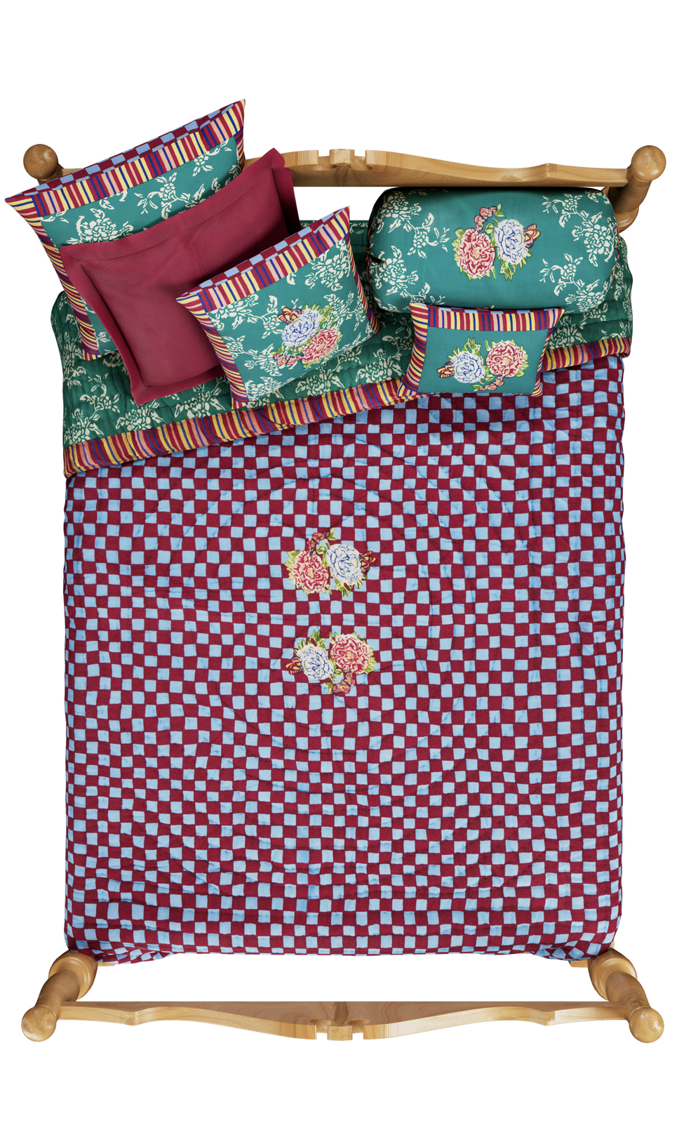 Lisa Corti trapunta reversibile 250x270cm kandem queen green 2025