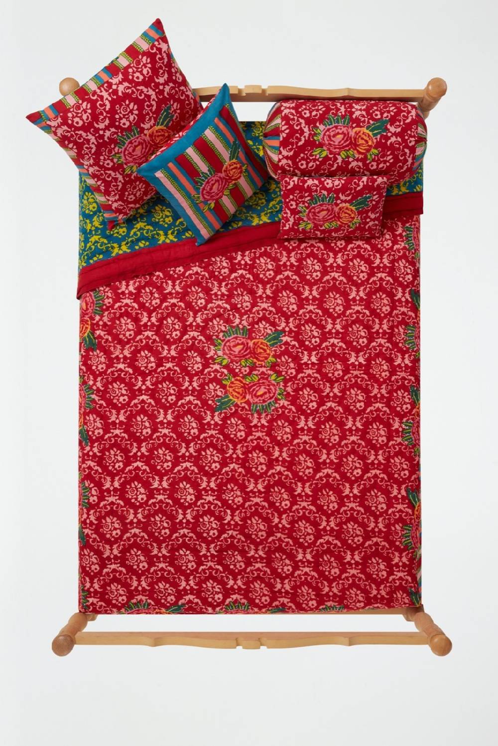 Lisa Corti trapunta reversibile 250x270cm love red Italy