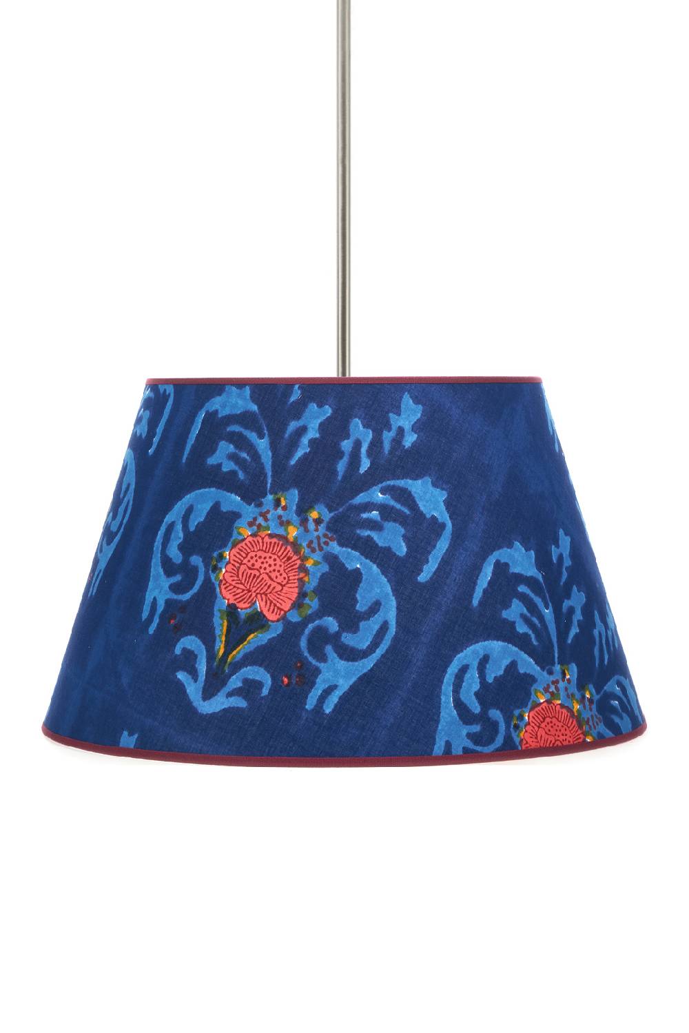 Lisa Corti paralume diam 40 brocade royal blue Spedizione gratuita