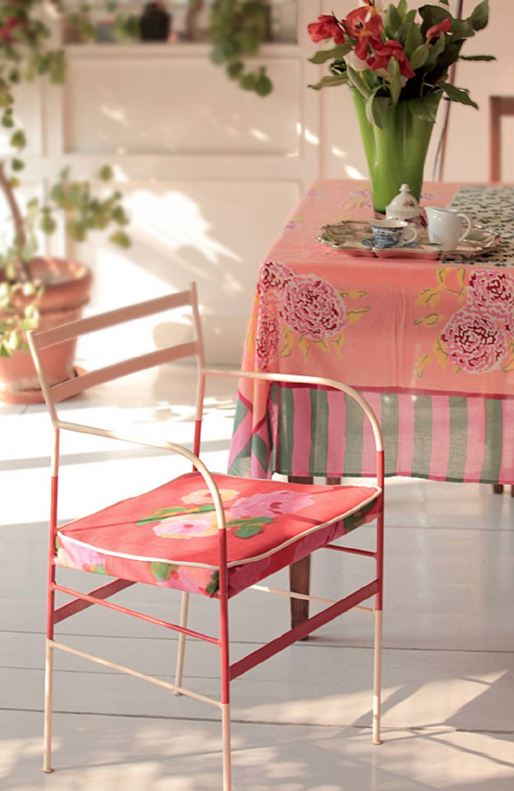 Lisa Corti tessuto nizam flower red Vendita calda