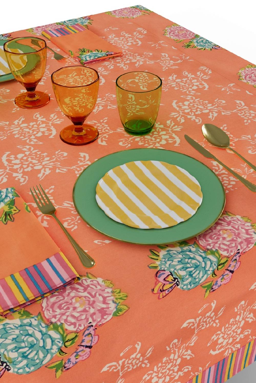Lisa Corti telo cotone 250x270cm kandem queen peach Offerte speciali