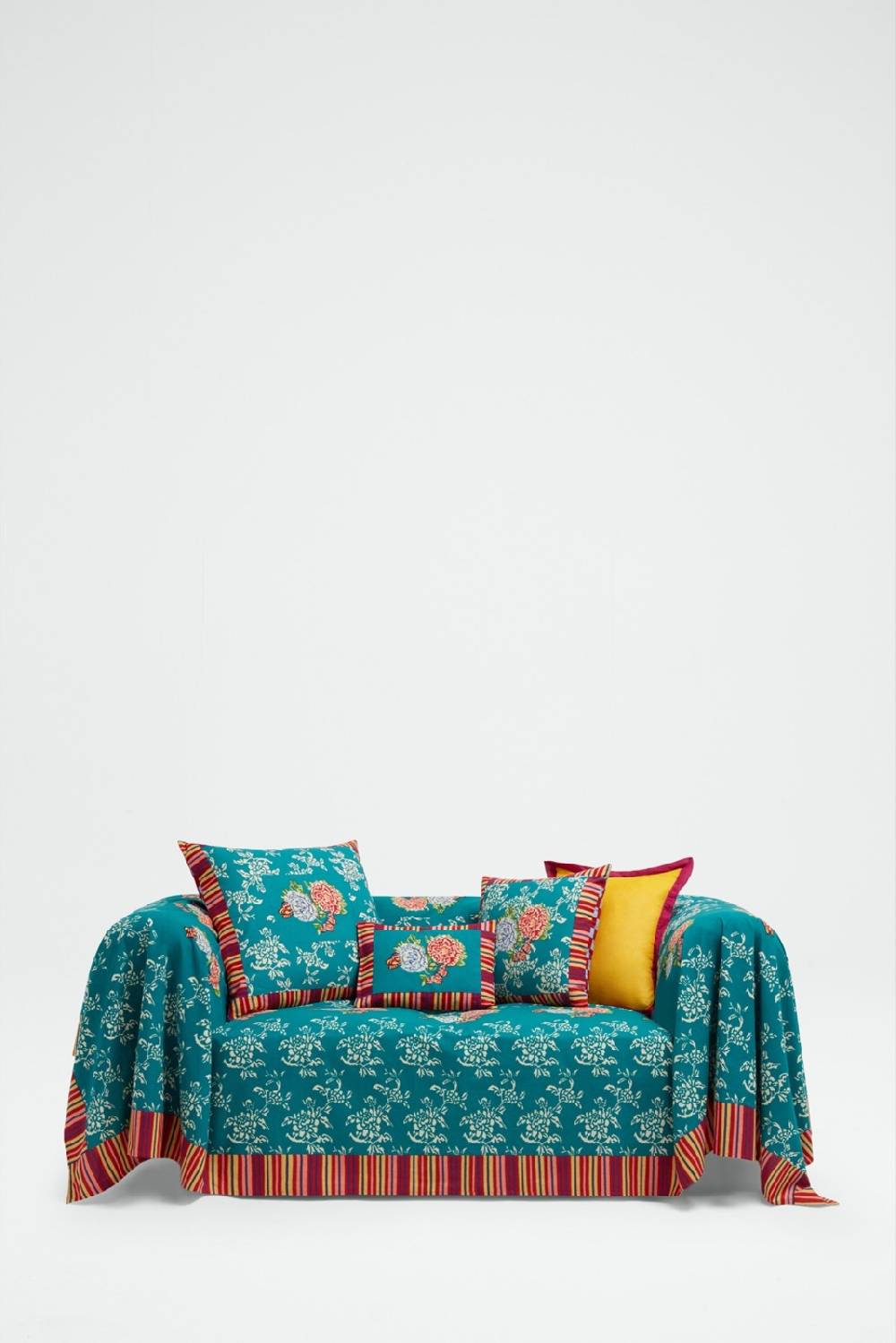 Lisa Corti telo cotone 250x270cm kandem queen green Ritorno libero