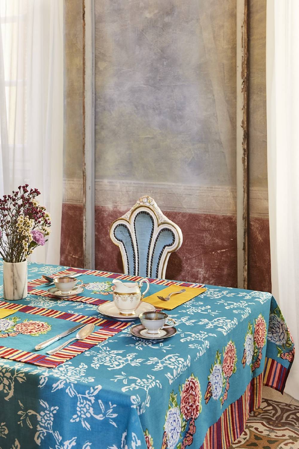 Lisa Corti telo cotone 250x270cm kandem queen green Ritorno libero