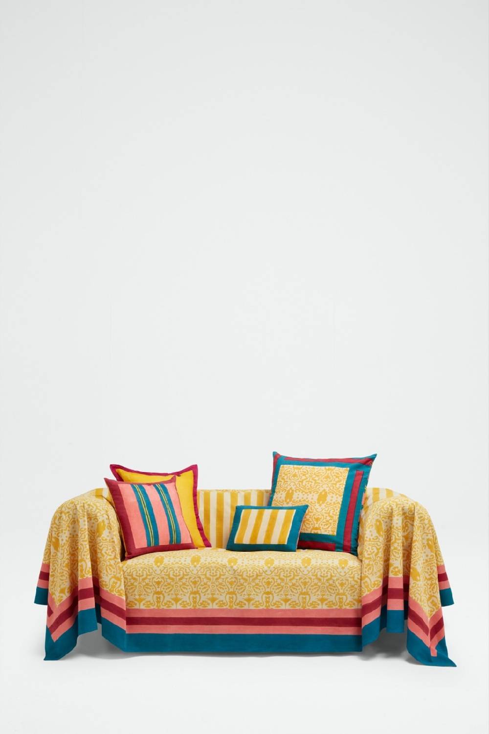Lisa Corti telo cotone 250x270cm damask design gold Rilascio limitato