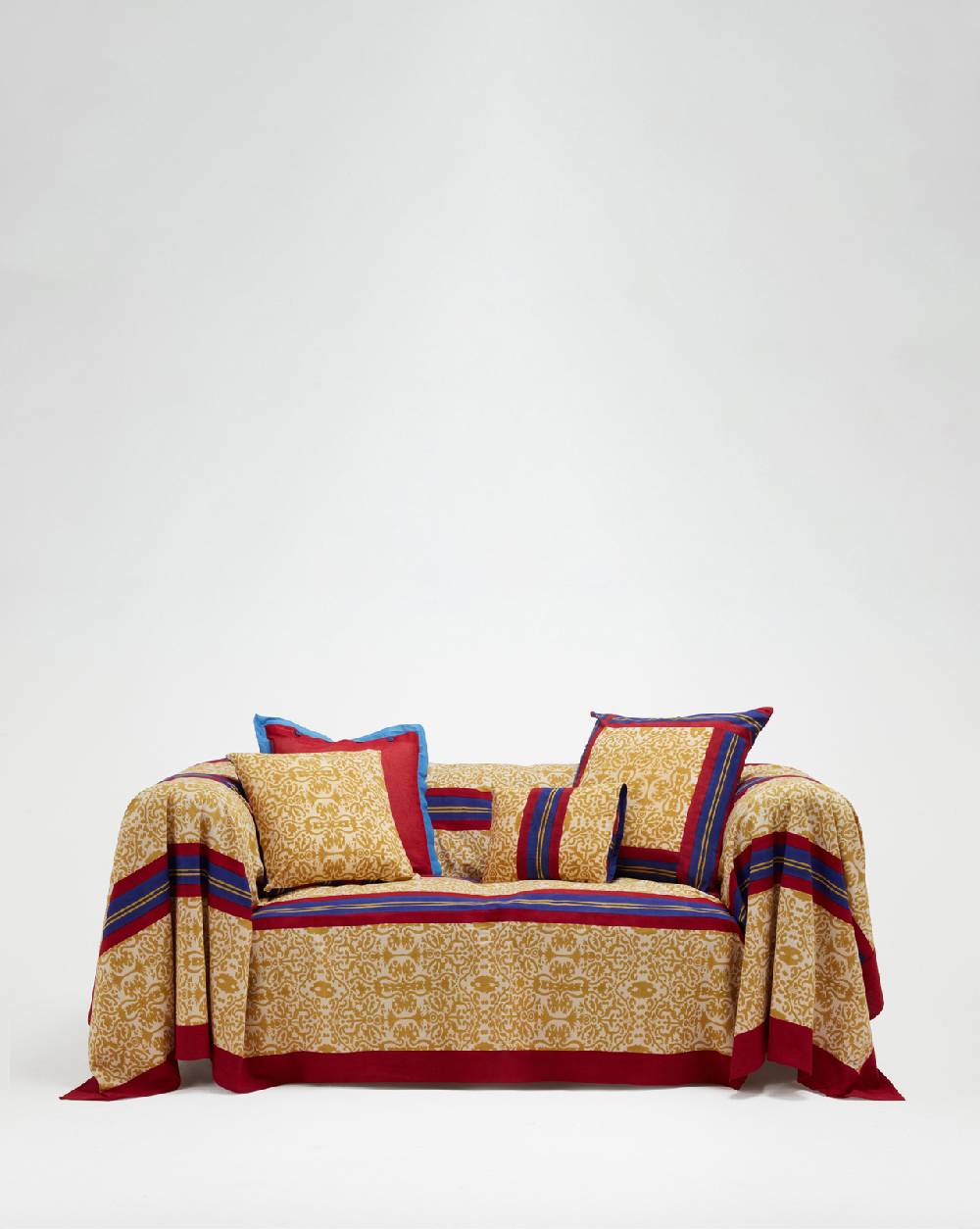 Lisa Corti telo cotone 250x270cm damask stripes chutney ACQUISTA ORA