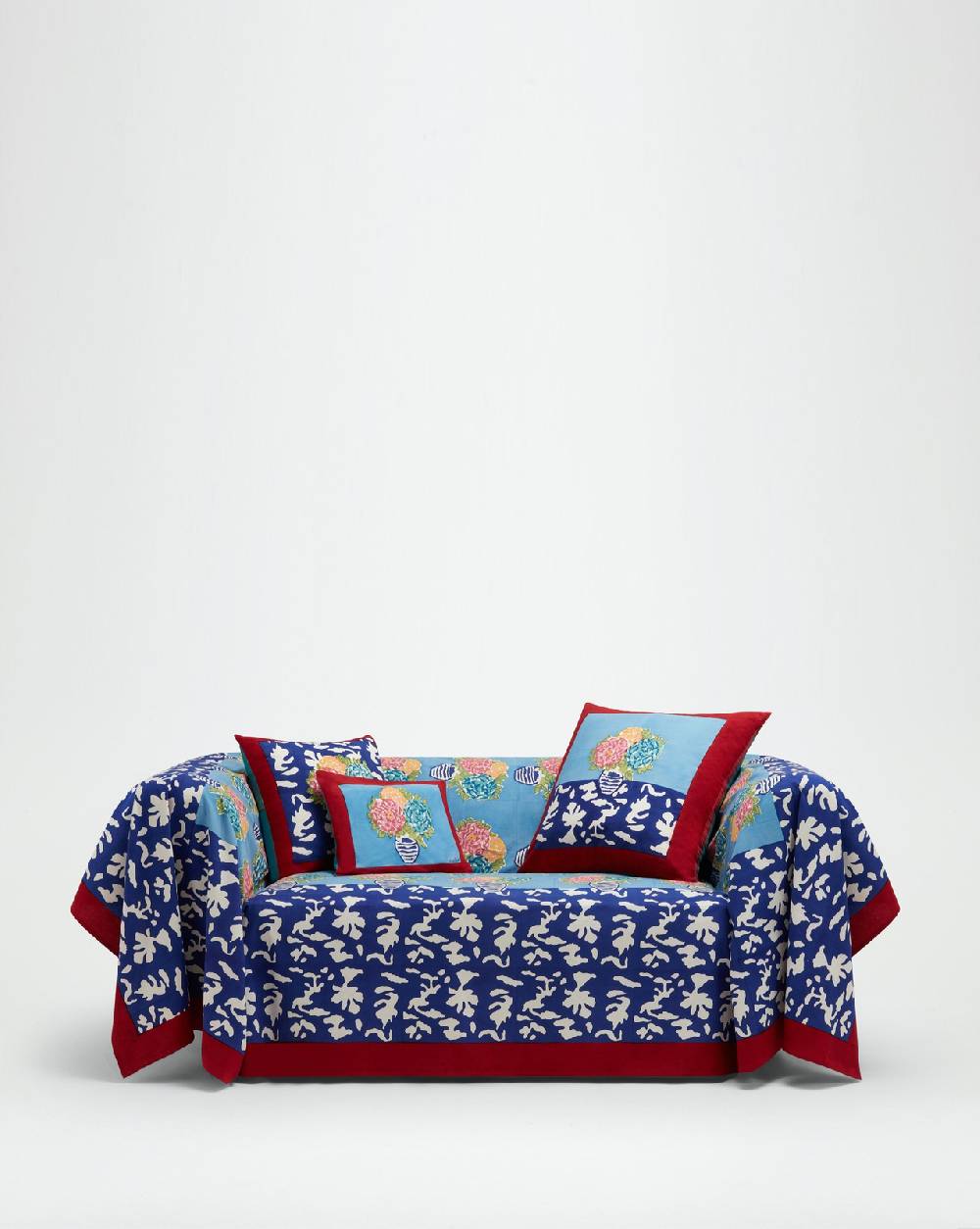 Lisa Corti telo cotone 250x270cm lisa corti x la minervetta blue pot sky Promozione temporanea