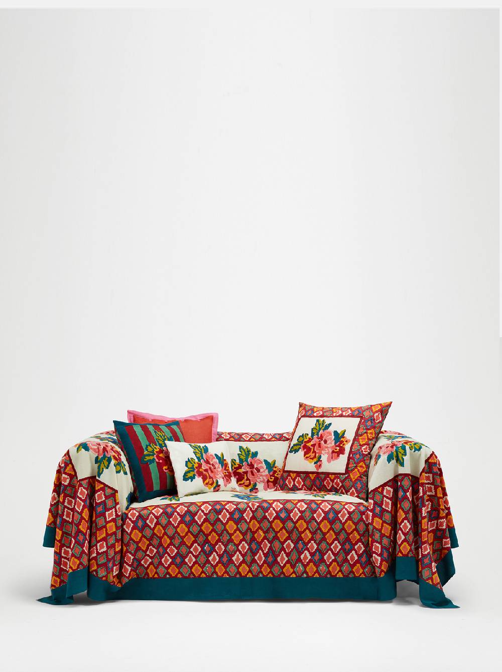 Lisa Corti telo cotone 250x270cm lisa bouquet cream Solo un giorno rimasto