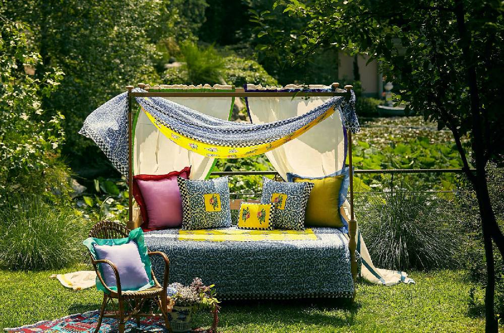 Lisa Corti tenda cotone 100x250cm bordo olive green Negozi Online
