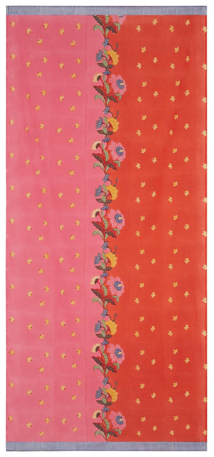 Lisa Corti tenda mussola di cotone 110x240cm indonesian red rose Affare Del Giorno