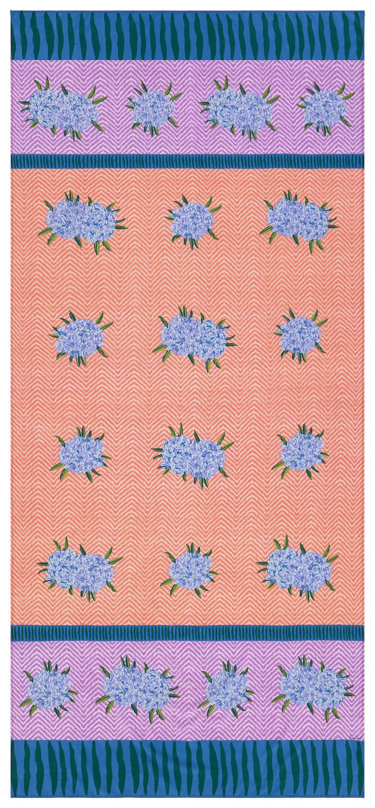 Lisa Corti tenda mussola di cotone 110x240cm oleander lilac peach Sconto
