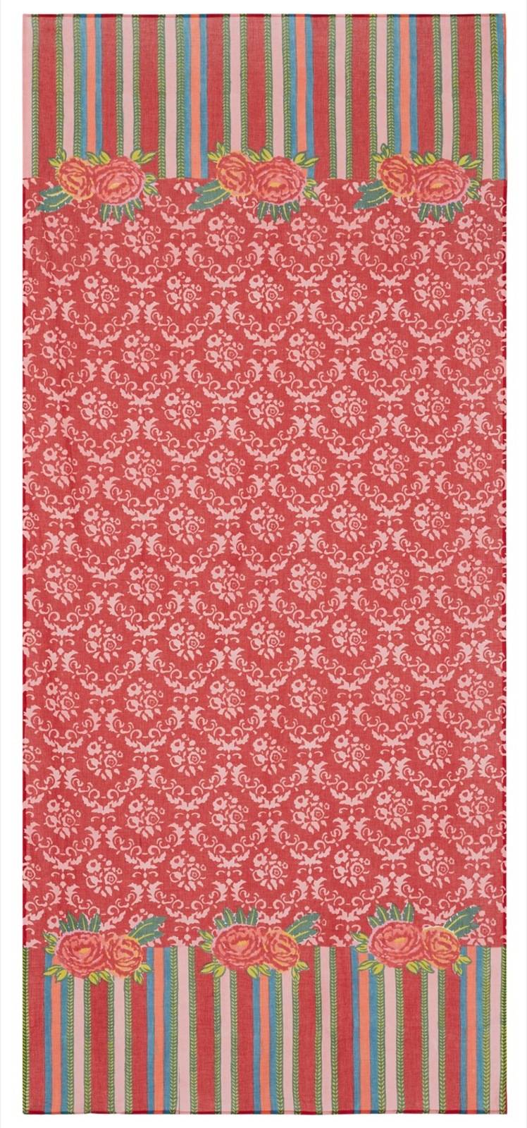 Lisa Corti tenda mussola di cotone 110x240cm love red Economico
