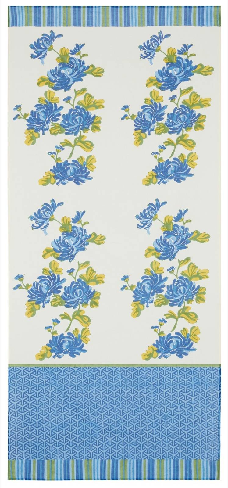 Lisa Corti tenda mussola di cotone 110x240cm vienna blue cream Online