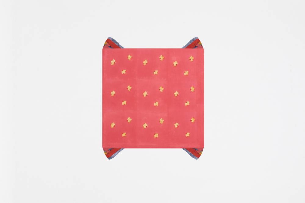 Lisa Corti telo cotone 110x110cm indonesian red rose Prezzo di fabbrica