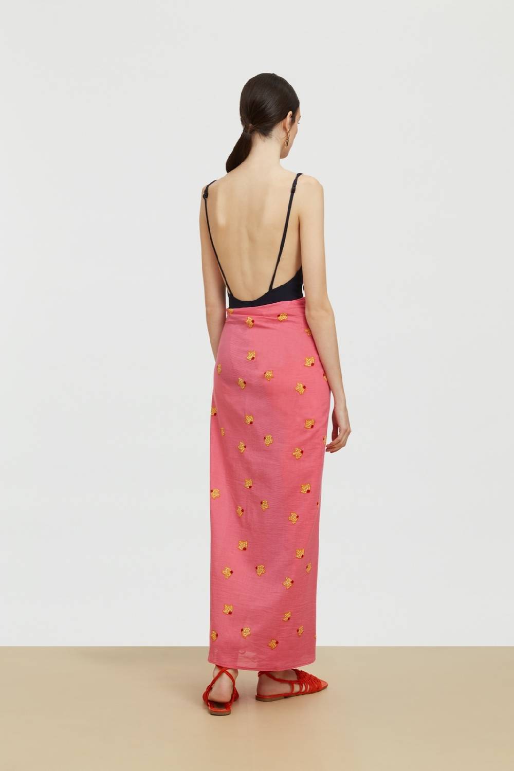 Lisa Corti pareo indonesian red rose Shopping online