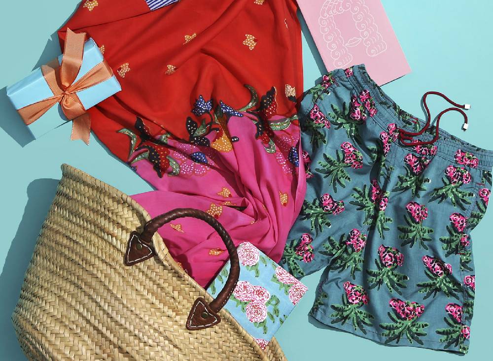 Lisa Corti pareo indonesian red rose Shopping online