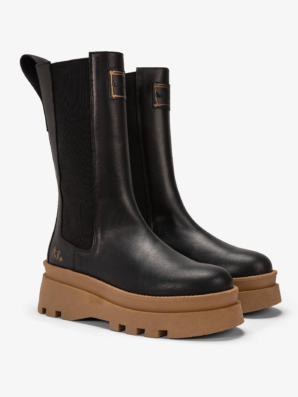 Nira Rubens MOSCOW MULE BLACK TAN-STREET Spedizione Gratuita