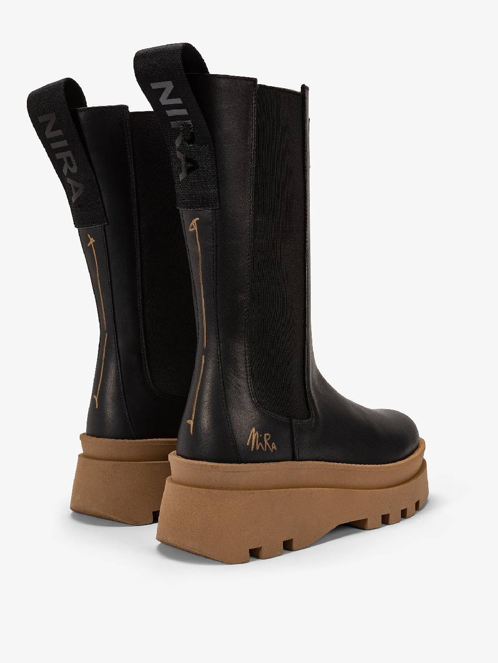 Nira Rubens MOSCOW MULE BLACK TAN-STREET Spedizione Gratuita