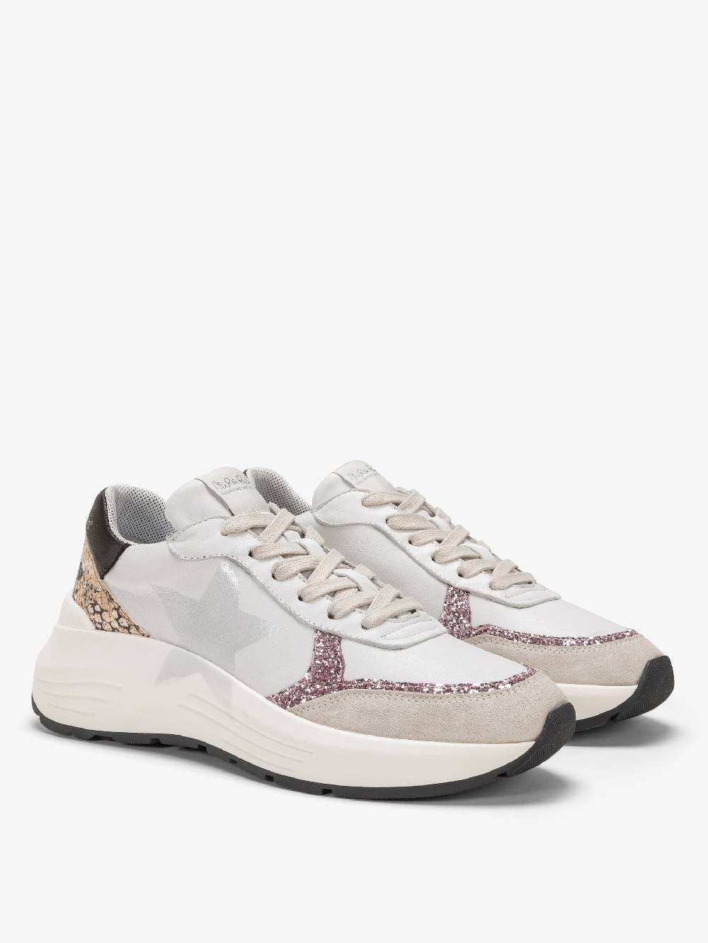 Nira Rubens Chunky Sneakers Stinger Python Rose - Stella Online