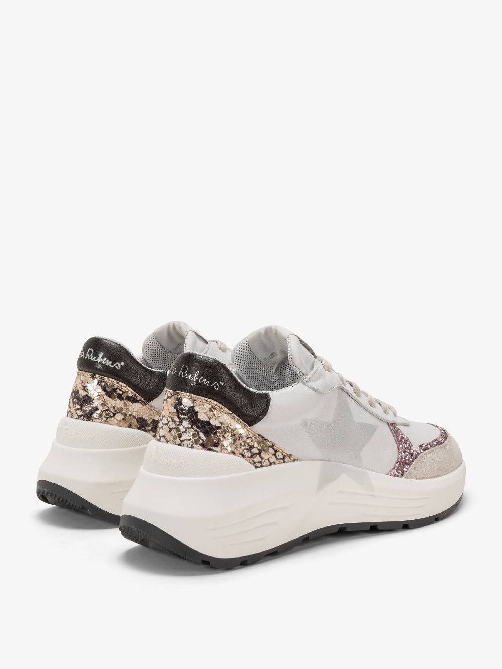 Nira Rubens Chunky Sneakers Stinger Python Rose - Stella Online