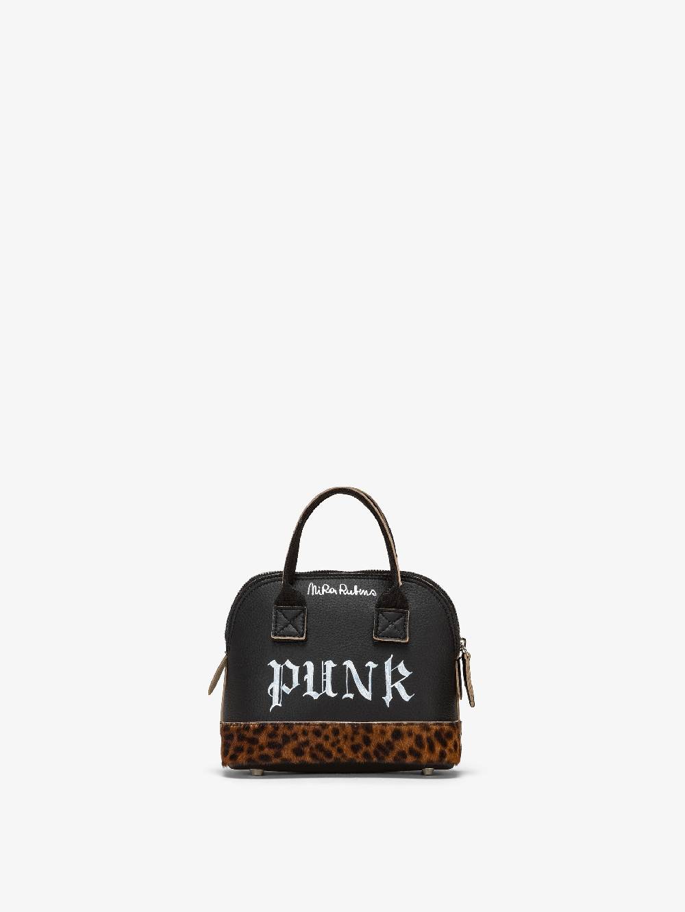Nira Rubens TOY BAG - SAND FUR ANIMALIER LOS ANGELES PUNK Nuova