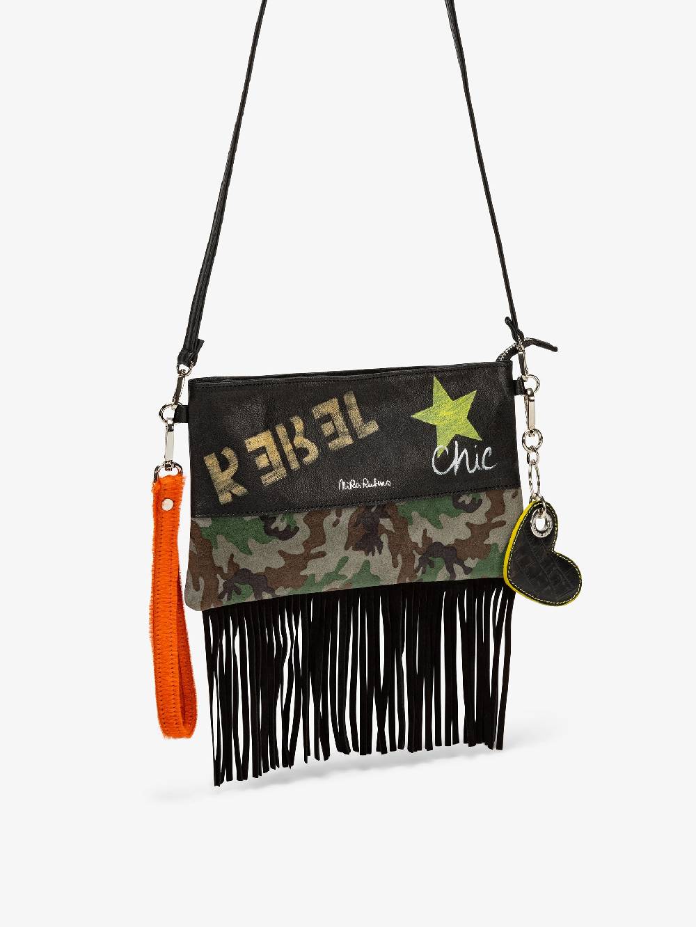 Nira Rubens Minibag Frange - Mimetic Orange Grande vendita