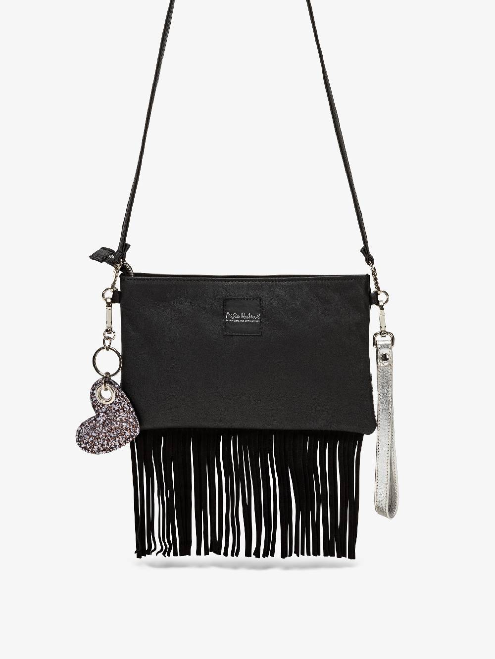 Nira Rubens Minibag Frange - Zebrina Silver Fornitura limitata