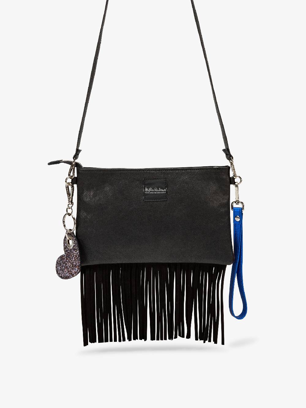 Nira Rubens Minibag Frange - Giaguarino Electric Blue Shopping online