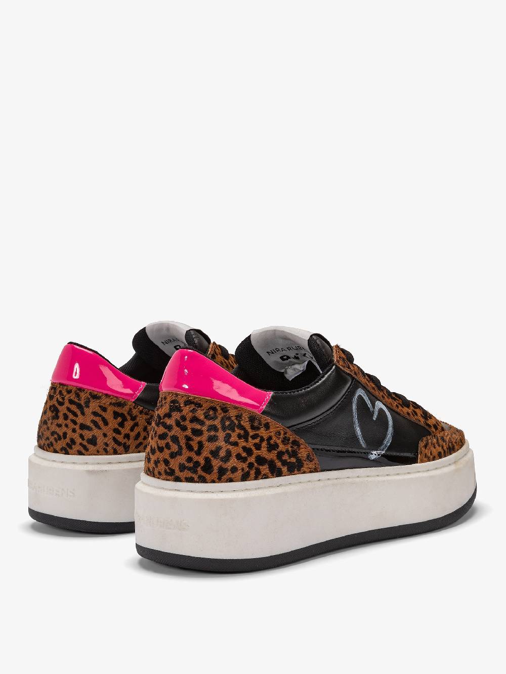 Nira Rubens PALOMA VANITY BLACK-HEART Offerta temporanea