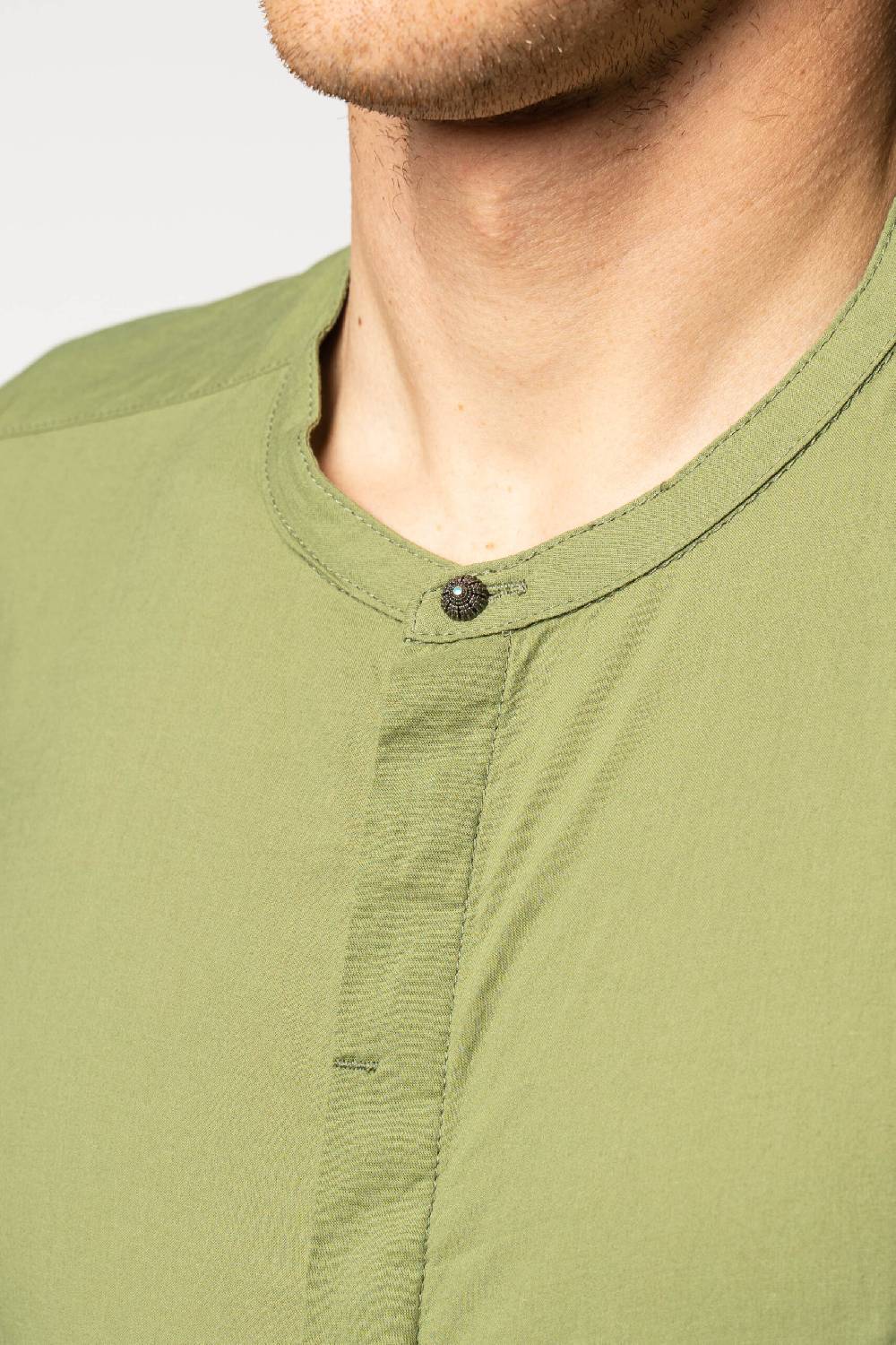 Officina 36 Camicia in mussola verde salvia Affare Del Giorno