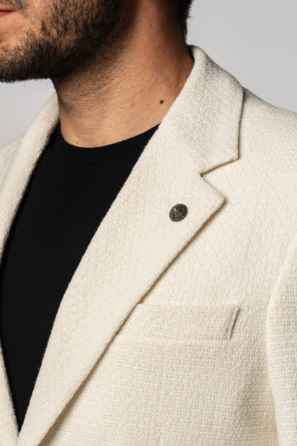 Officina 36 Giacca in tessuto armaturato color naturale Flash Sale