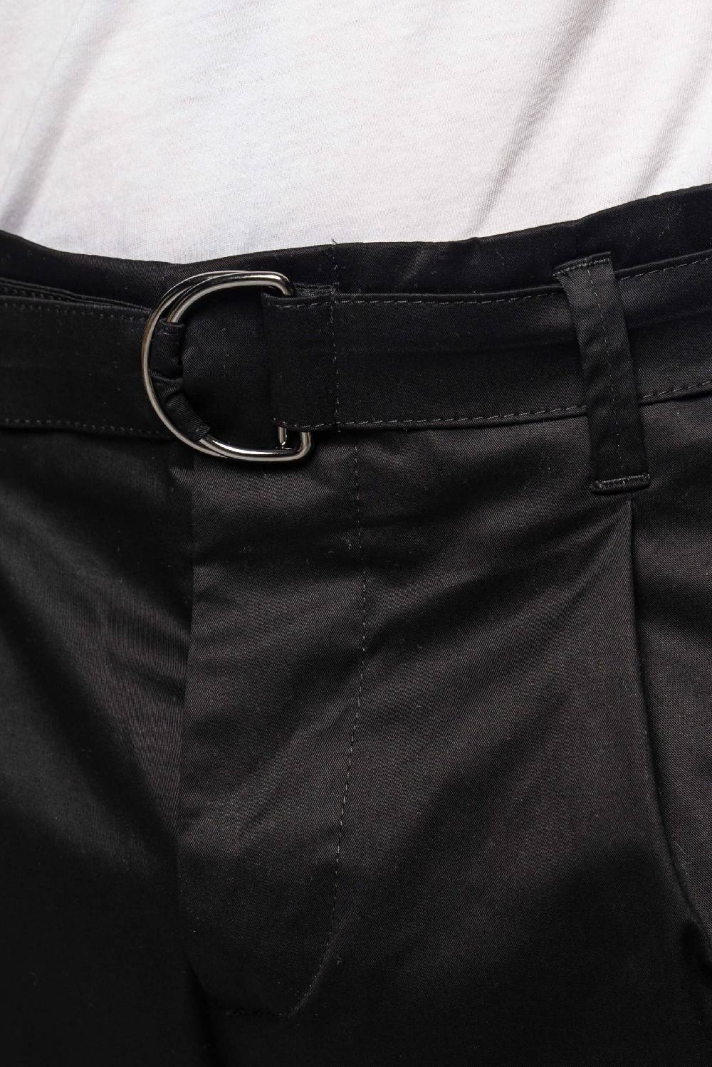 Officina 36 Pantaloni neri in gabardina Offerta esclusiva