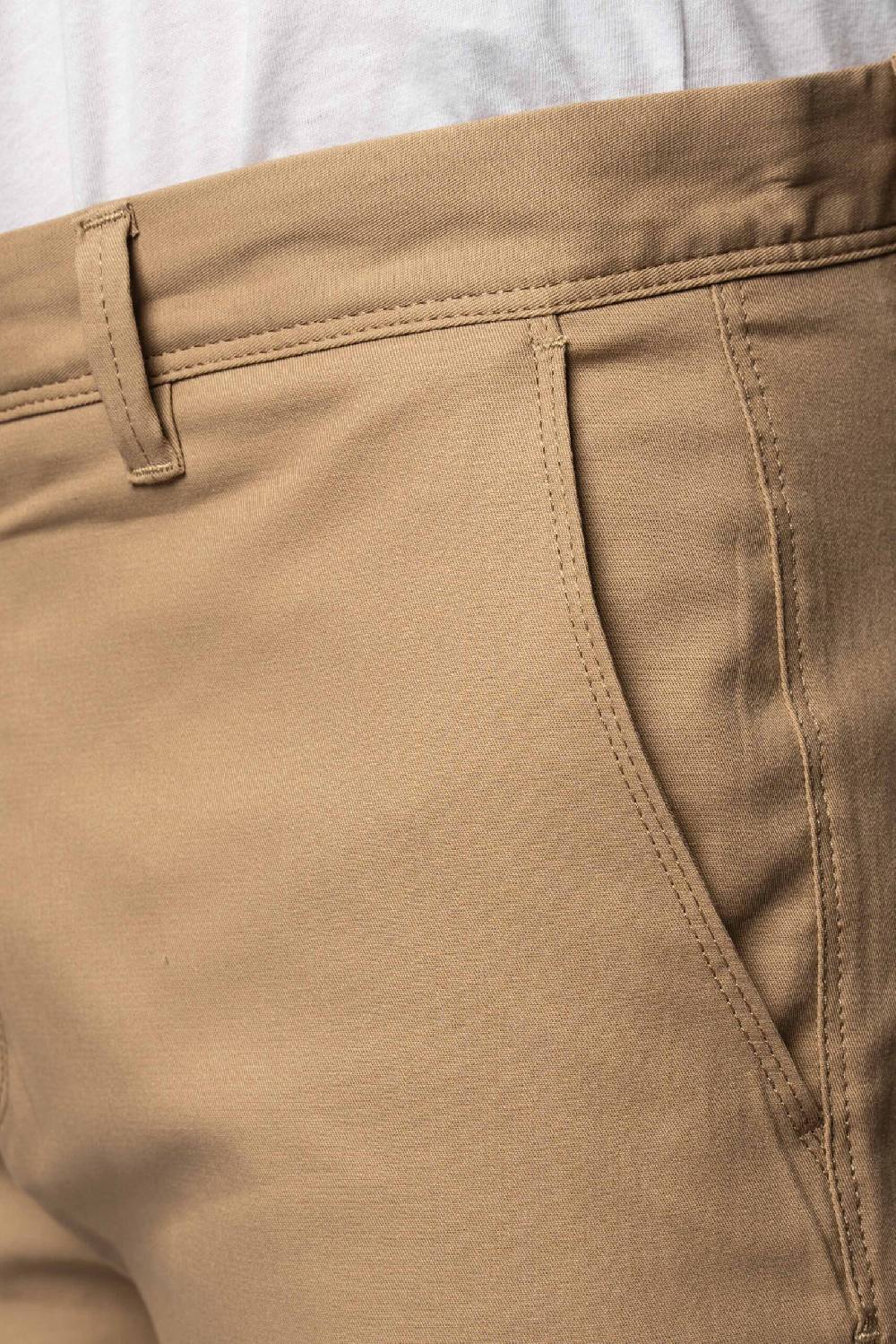 Officina 36 Pantaloni in gabardina sabbia Vendita calda