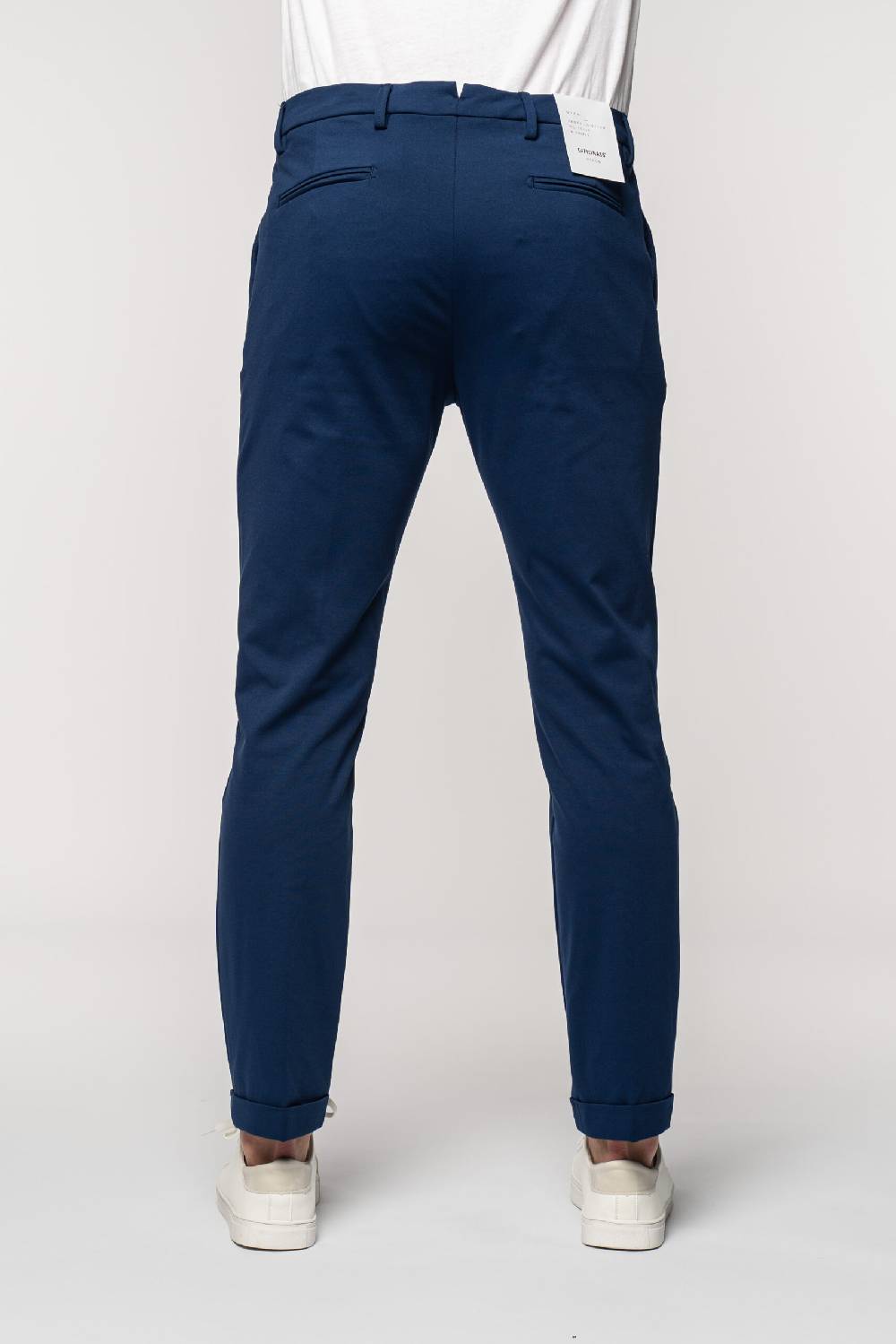 Officina 36 Pantaloni in punto milano color denim Offerta migliore