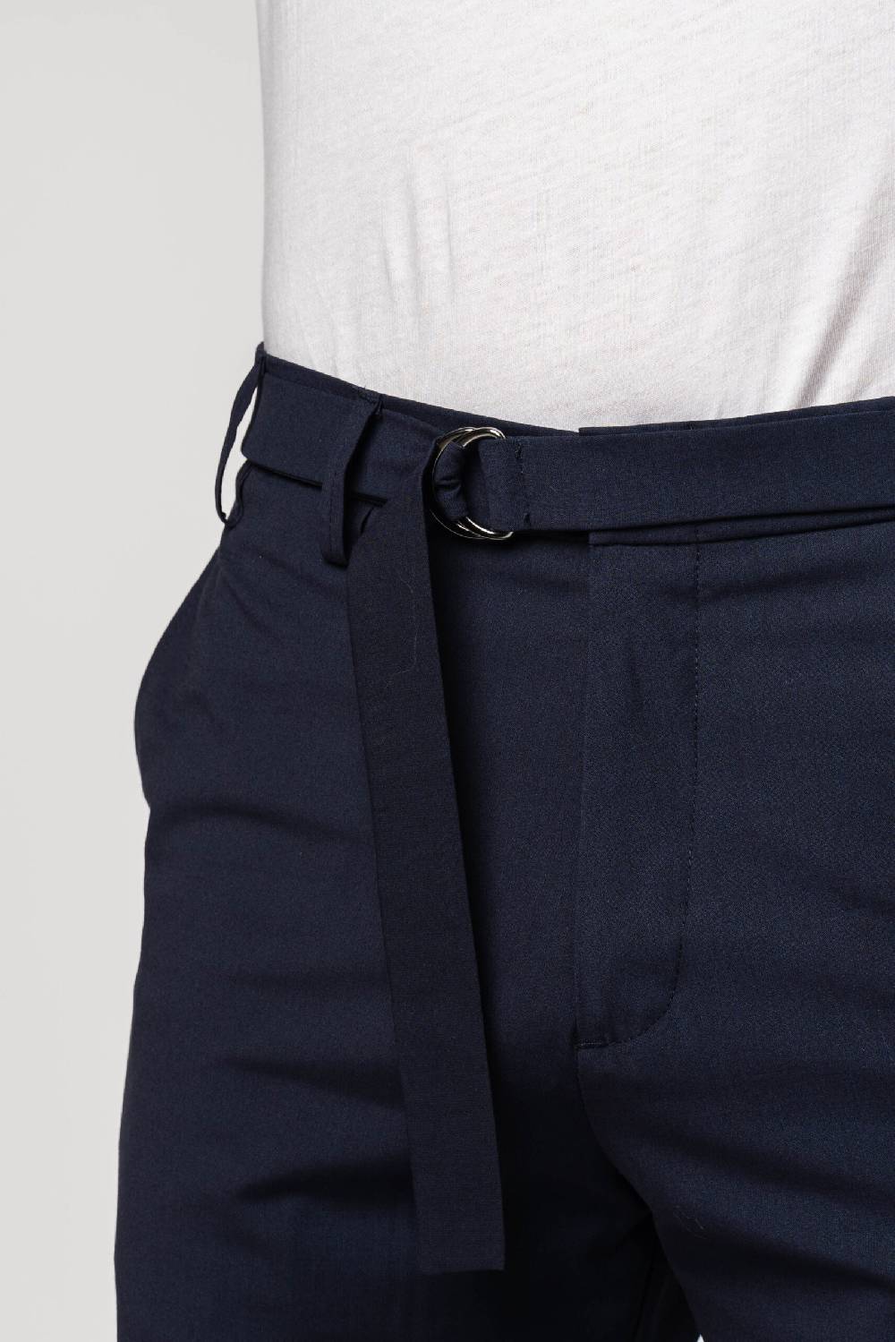 Officina 36 Pantaloni in tessuto tecnico blu Online Outlet