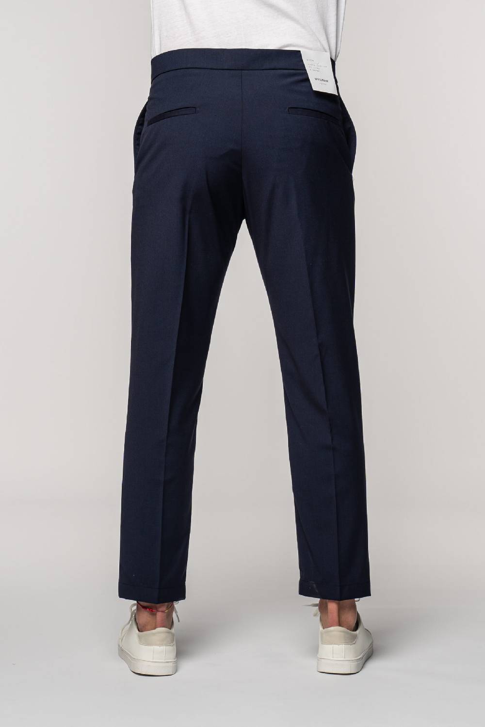 Officina 36 Pantaloni in tessuto tecnico blu Online Outlet