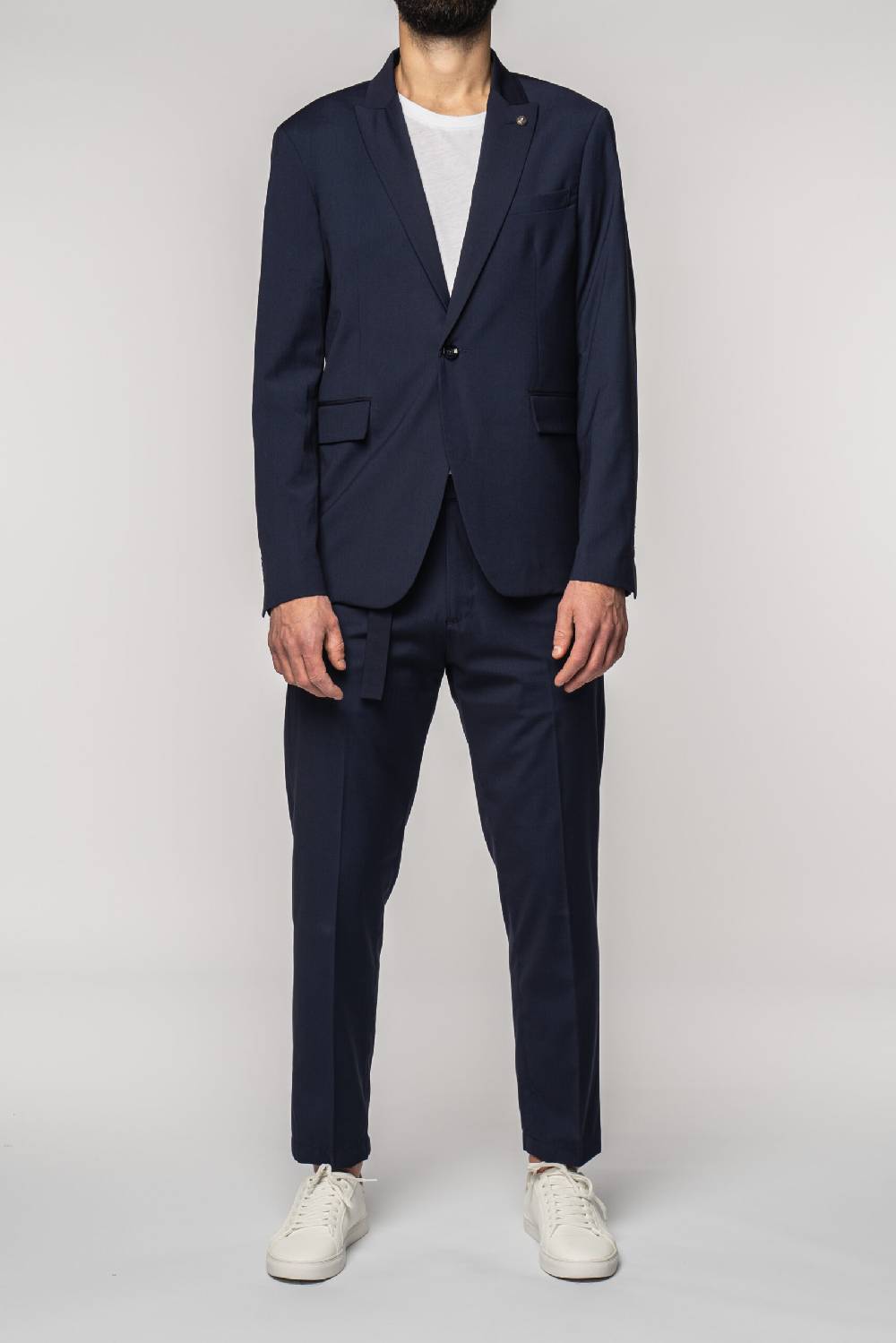 Officina 36 Pantaloni in tessuto tecnico blu Online Outlet