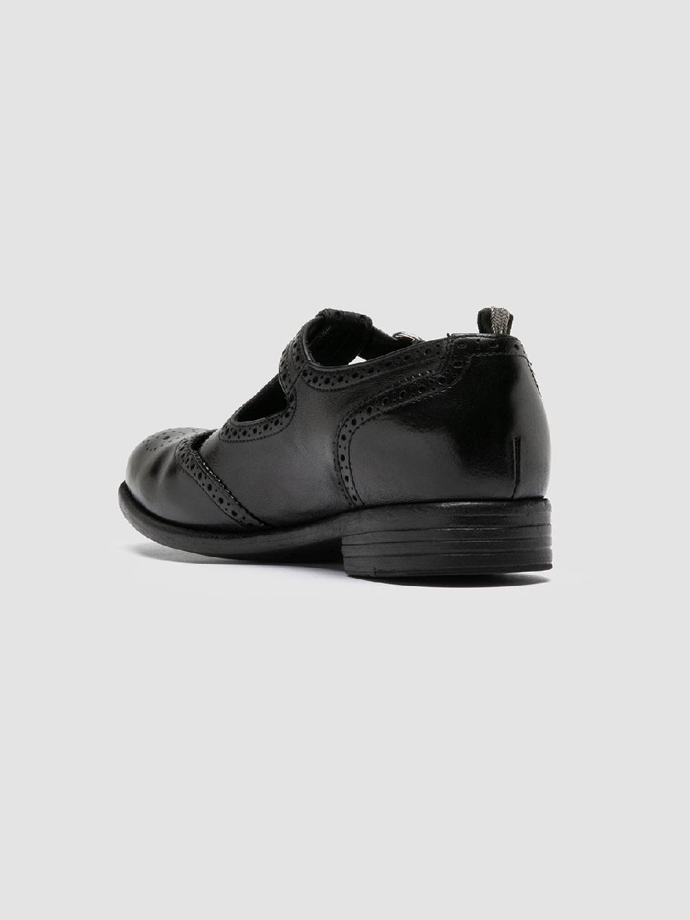 Officine Creative CALIXTE 066 Black Leather Maryjane Loafers Economico