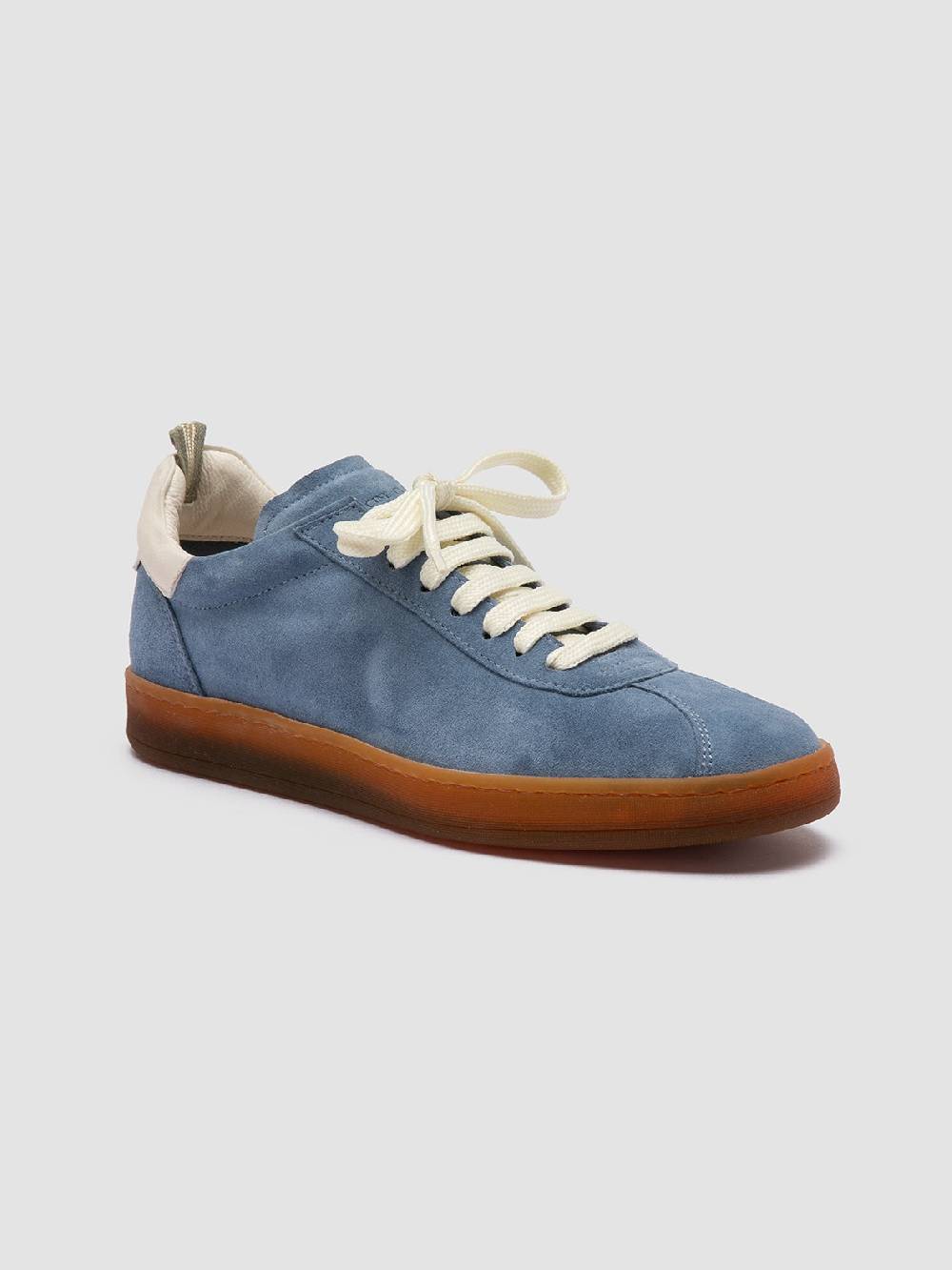 Officine Creative DESTINY 101 Sneakers Basse in Pelle e Camoscio Blu Saldi