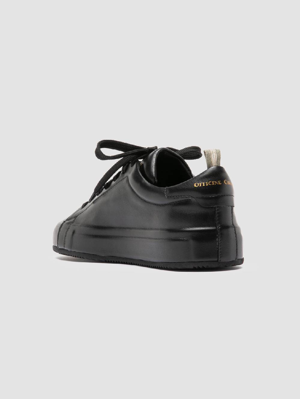Officine Creative EASY 101 Sneakers Basse in Pelle Nera Hotsell