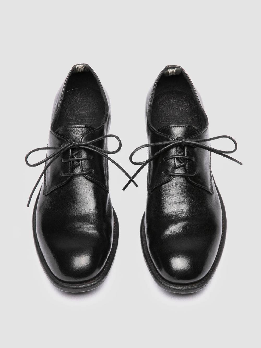 Officine Creative CALIXTE 068 Derby in Pelle Nera Vendita Calda