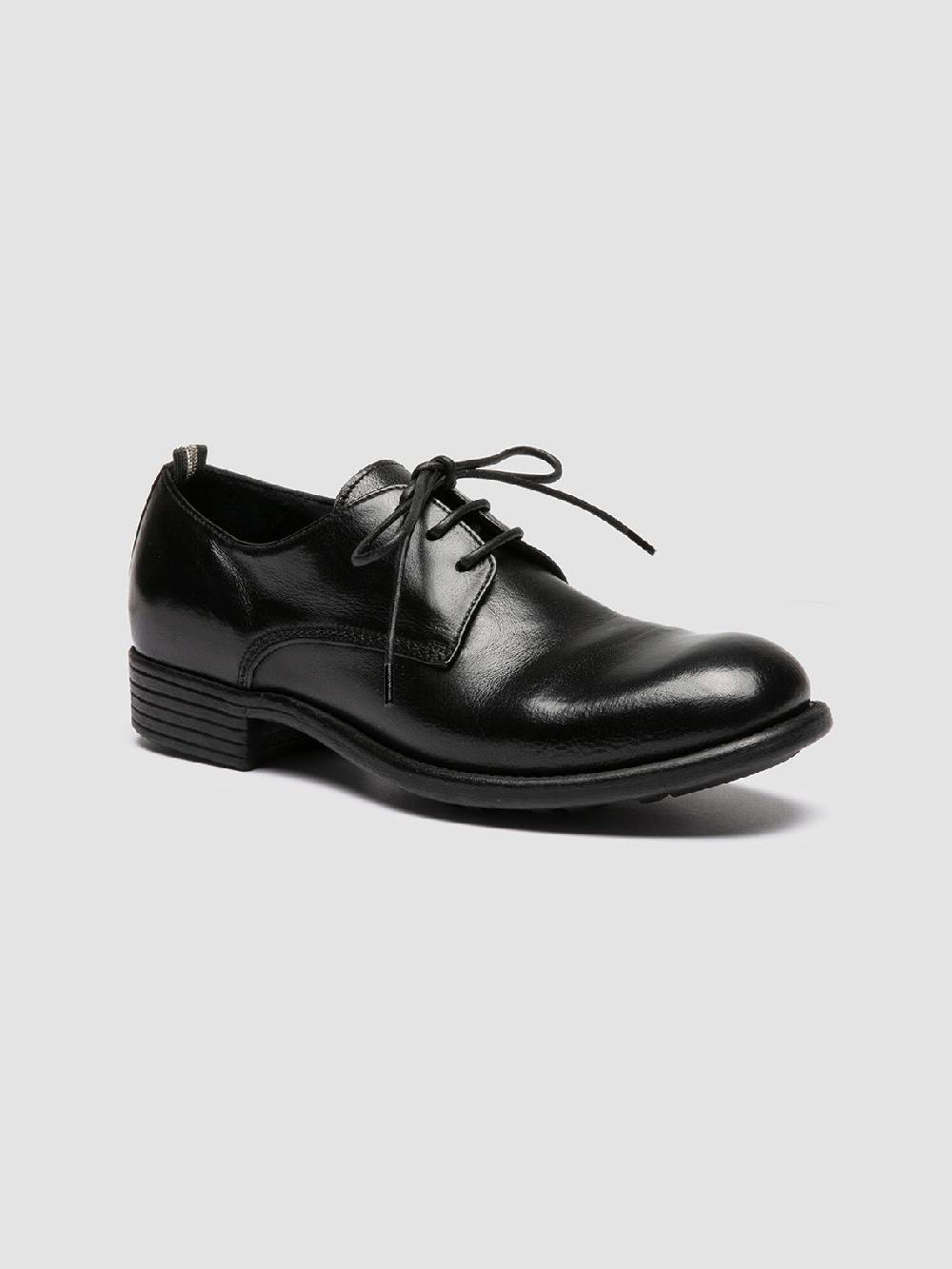 Officine Creative CALIXTE 068 Derby in Pelle Nera Vendita Calda