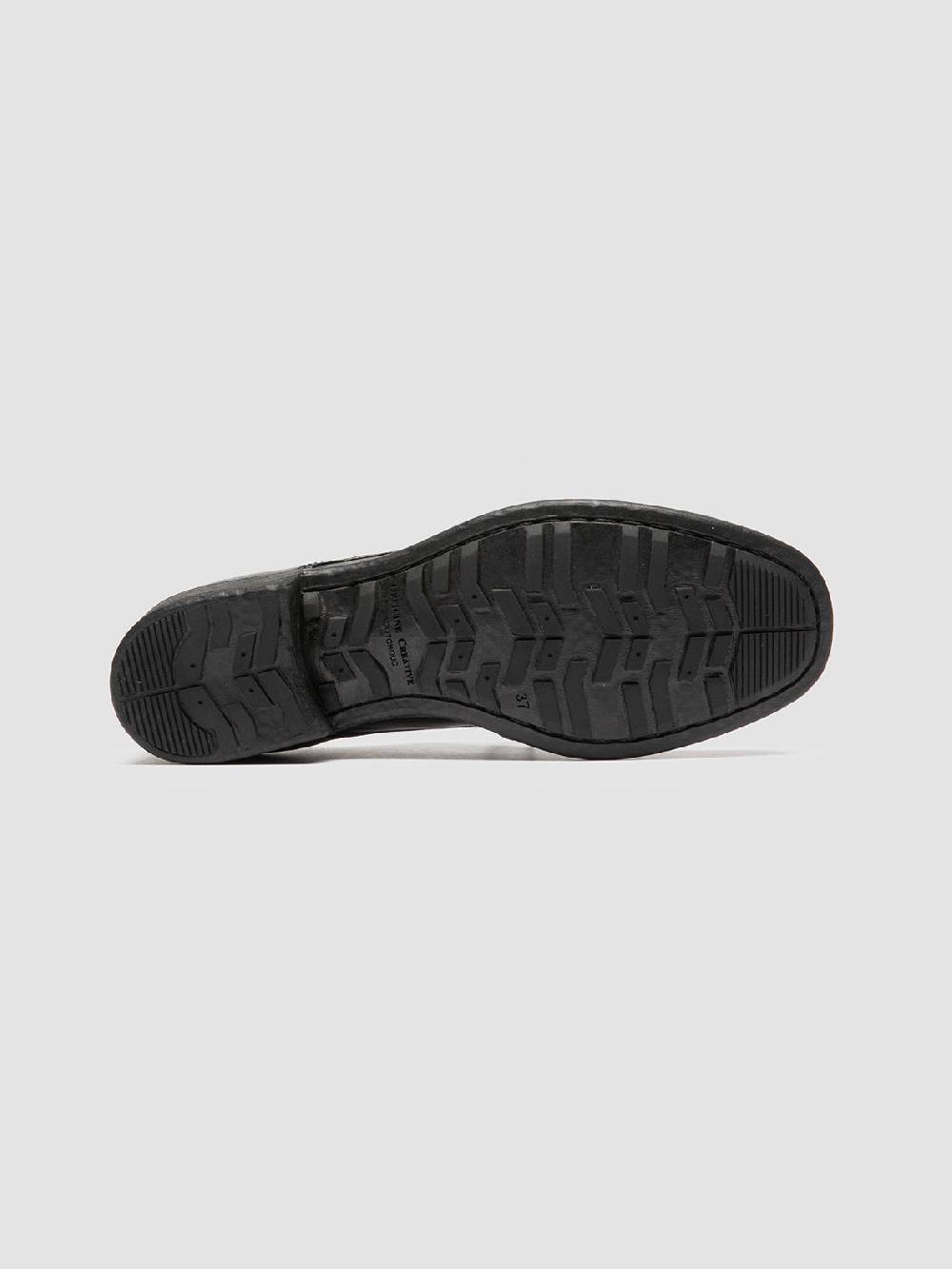 Officine Creative CALIXTE 068 Derby in Pelle Nera Vendita Calda