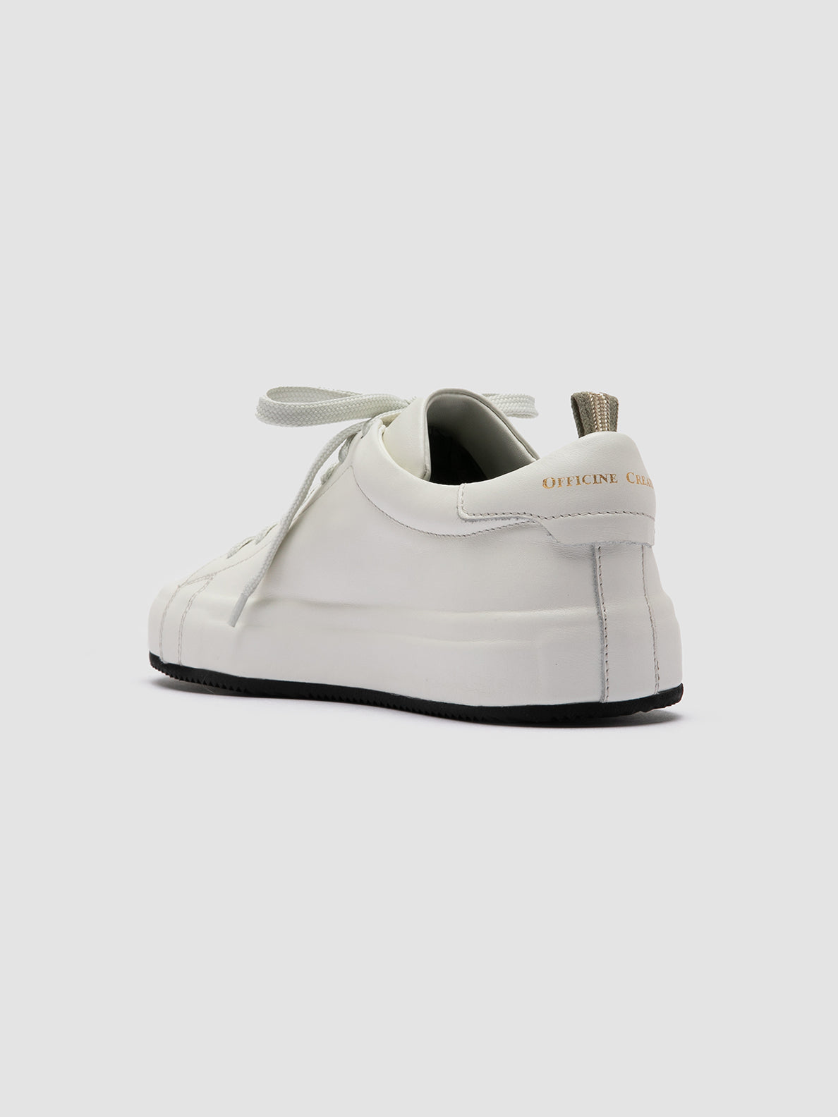 Officine Creative EASY 101 Sneakers Basse in Pelle Bianca Vendita Economica