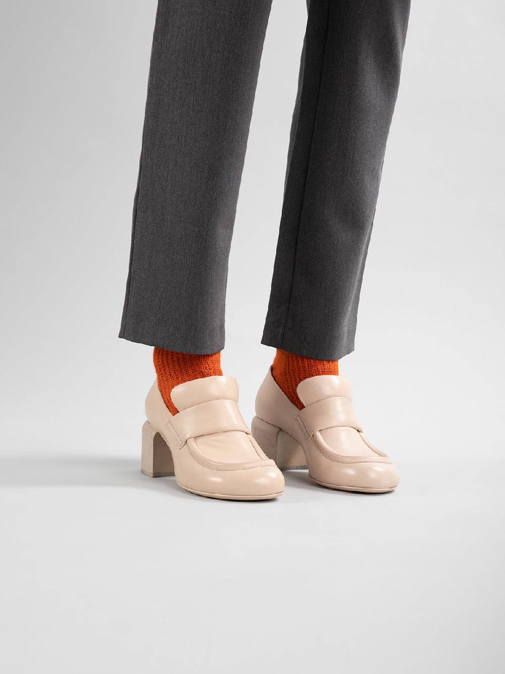 Officine Creative ETHEL 001 Mocassini Penny in Pelle Marrone Vendite Flash
