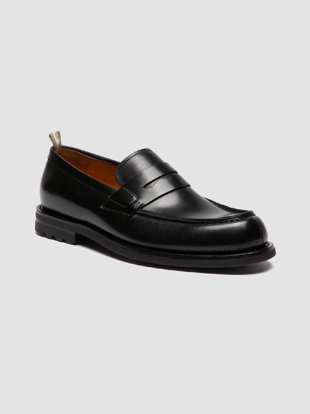 Officine Creative BELMONDO 006 Mocassini Penny in Pelle Scamosciata Nera Negozio